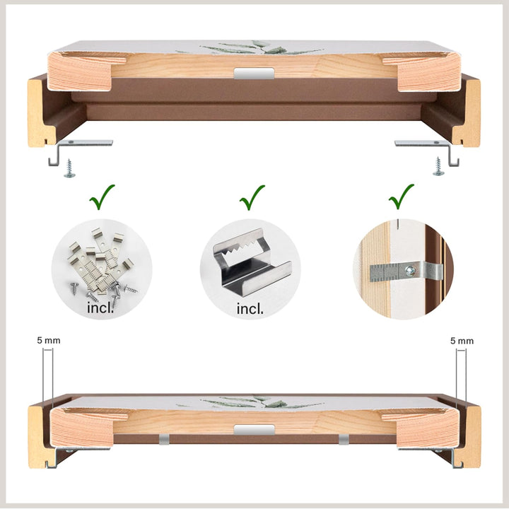 Bildershop-24 Schattenfugenrahmen Lemgo für Keilrahmenbilder und Leinwände 40x60cm Silber Alu geschl