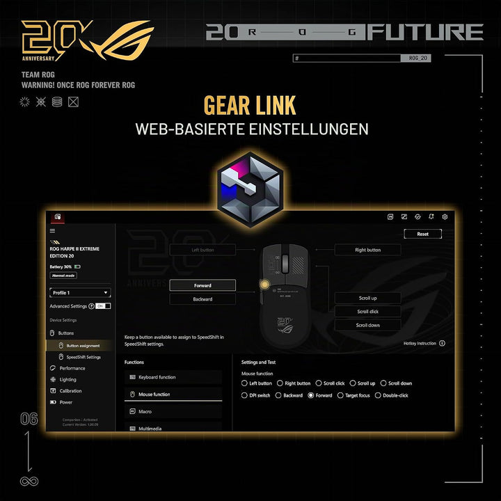 ASUS - Souris Gaming ROG Harpe II Extreme Edition 20