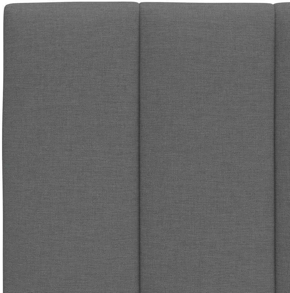 vidaXL Kopfteil-Kissen Hanko Dunkelgrau 80 cm Stoff, Dunkelgrau 80 cm