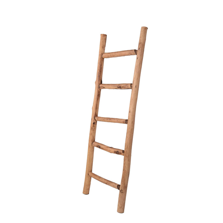 UNUS Dekoleiter Holzleiter Deko Leiter Wand Dekoration Handtuchhalter 120cm 5 Stufen Old Look Old Lo