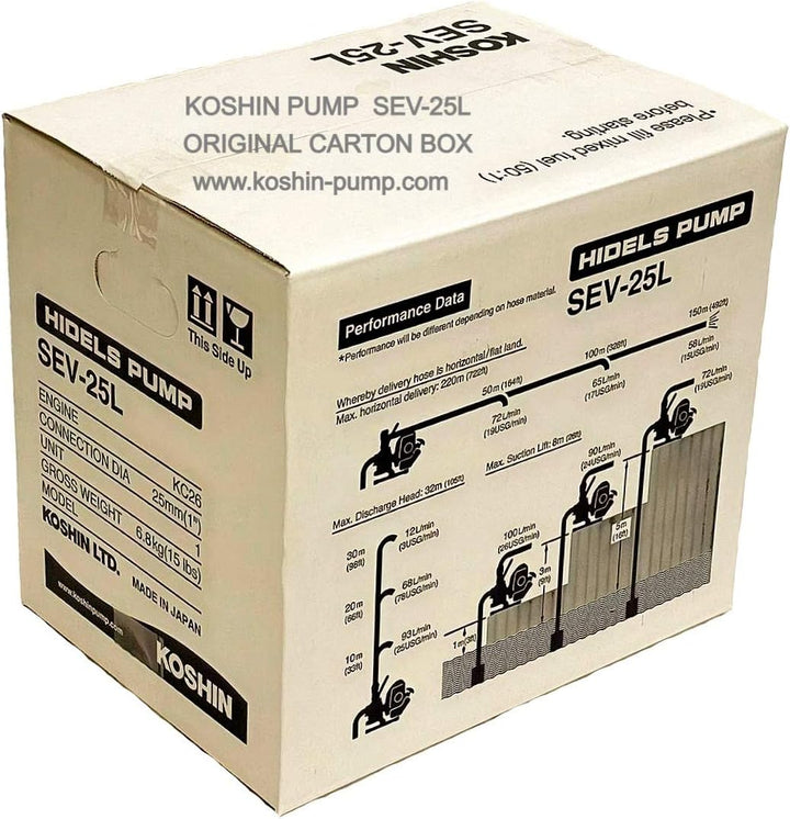 KOSHIN Benzin-Wasserpumpe 1" für Brauchwasser SEV-25L