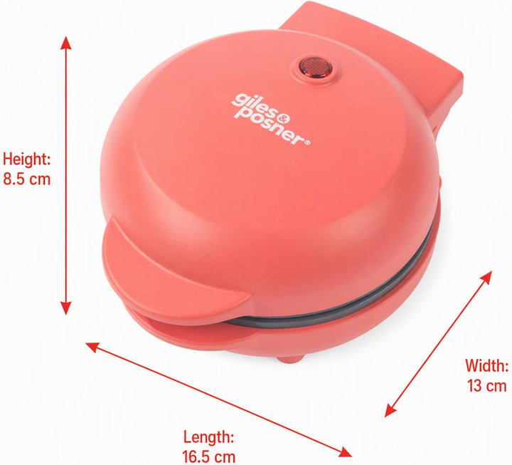 Giles &amp; Posner Funfair Mini-Donutmaker, 3 Donuts, 550 W Einheitsgrösse Red, Einheitsgrösse Red