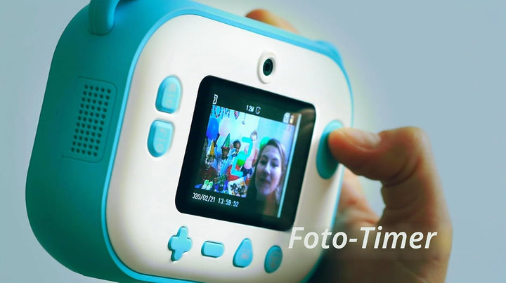myFirst Camera Insta 2 – Sofortbildkamera für Kinder mit gratis Micro-SD-Karte, Thermopapier, Aufkle