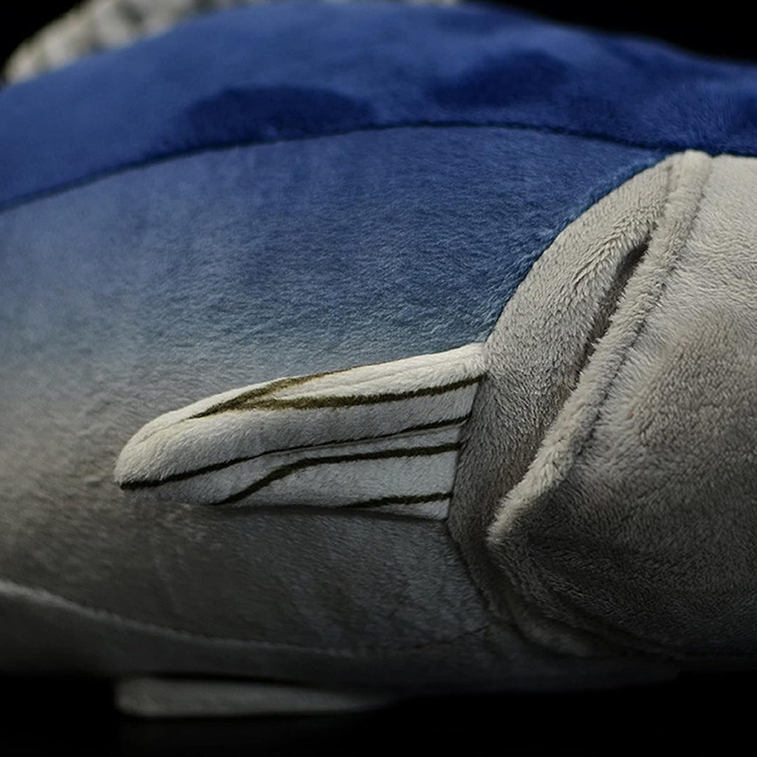 lilizzhoumax Blauer Thunfisch Plüschtier 40 cm, realistisch gestaltetes weiches Meeresfisch-Kuschelt