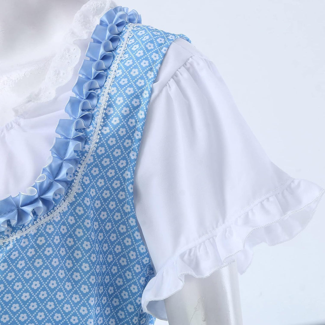 Eauptffy Dirndl-Komplettsets Für Damen Trachtenkleid Rockabilly Abschlussballkleid Oktoberfest Vinta