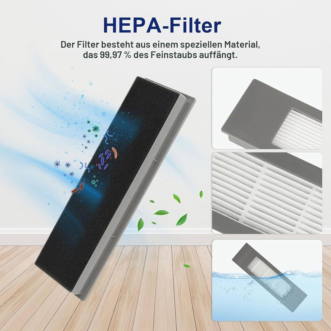 Feilifan Zubehör-Set für ECOVACS DEEBOT N10 PLUS/ T9+/ N8 PRO+/ N8+/ T8AIVI+/ T8+ Saugroboter, 19-te