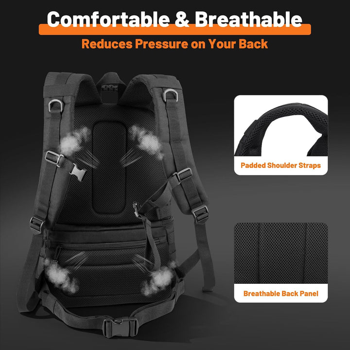 30L Kühlrucksack 2-in-1 Rucksack mit 15L Isolierter Wasserdicht Kühlkammer