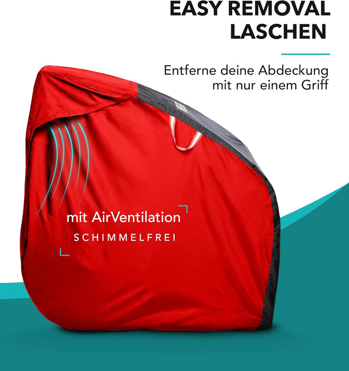 ZWEIBERG® Faltgarage für Fahrradanhänger Universelle Robuste und wasserdichte Abdeckung Regenschutz