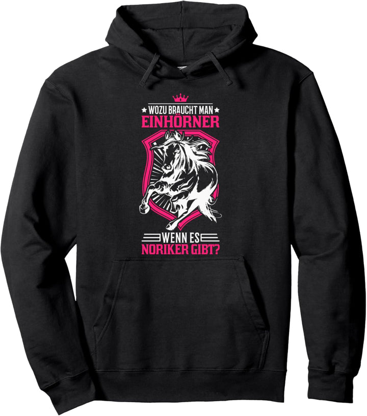 Noriker Einhorn Voltigieren Pferde Mädchen Noriker Pullover Hoodie
