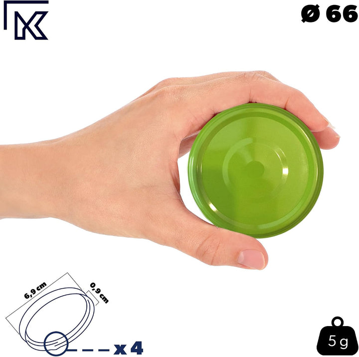KADAX 100er Set Einmachgläser 200ml TO66, Marmeladengläser Vorratsgläser Mason Jar mit Schraubdeckel