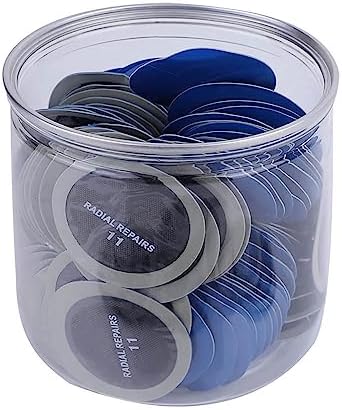 Dwawoo 150 STÜCKE Auto Reifen Reparatur Patch,43mm Runde Reifenreparaturset Reifenreparatur Pilz Pil