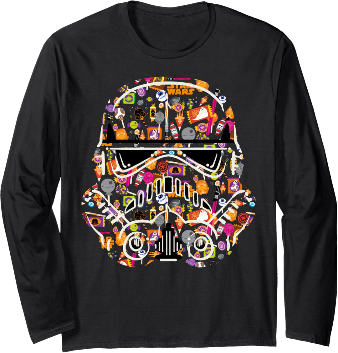 Star Wars Trooper Candy Helmet Poster Langarmshirt