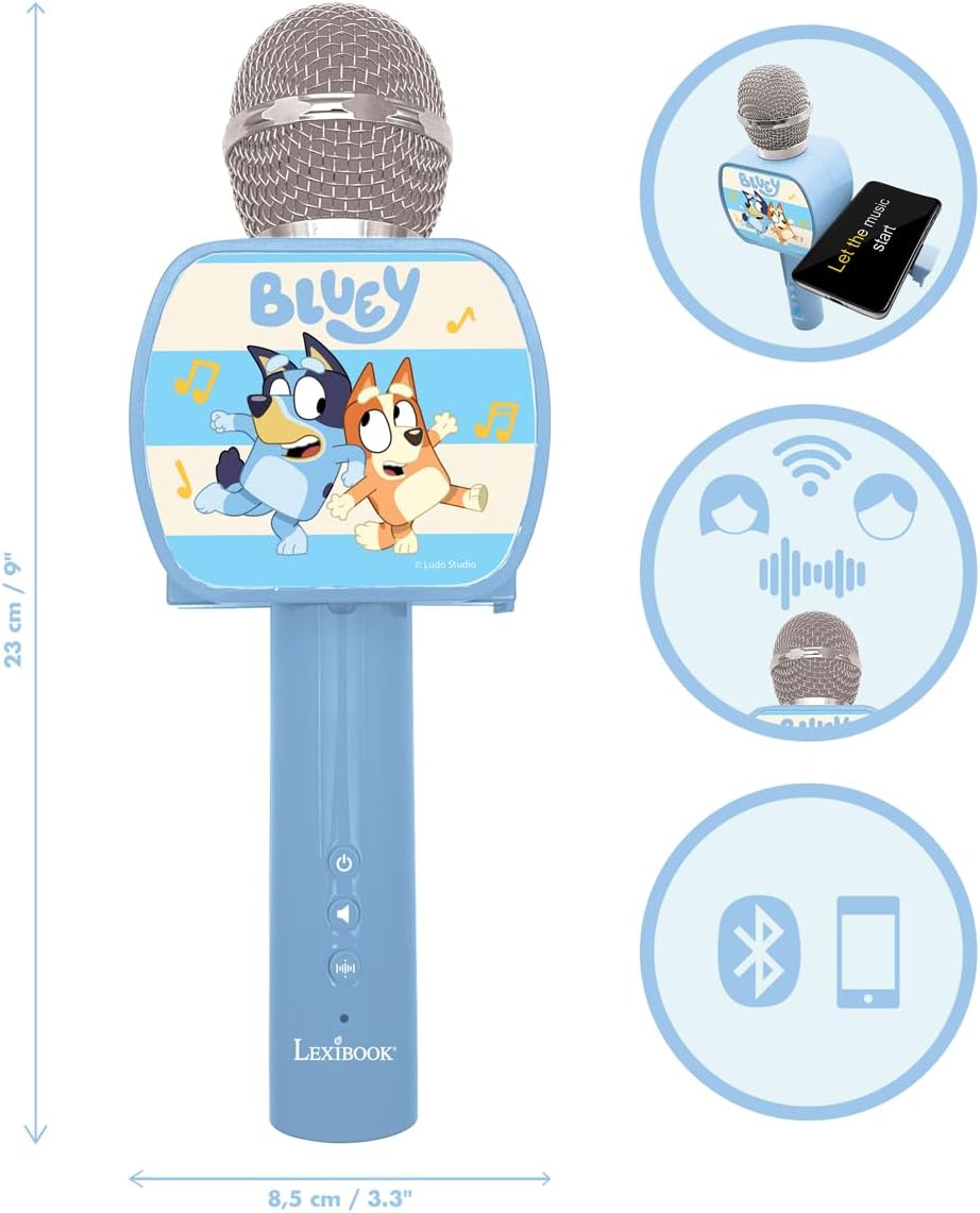 Lexibook, Bluey, kabelloses Mikrofon, MIC240BY