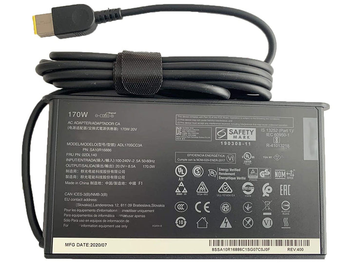 170W SA10R16886 02DL140 ADL170SCC3A ADL170SLC3A Slim AC Adapter Laptop Ladegerät kompatibel für Leno