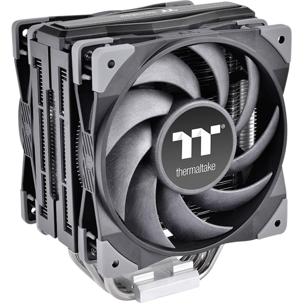Thermaltake Toughair 510 CPU-Kühler Black | leise 2X 120-mm-PWM-Lüfter | für Intel und AMD Sockel |