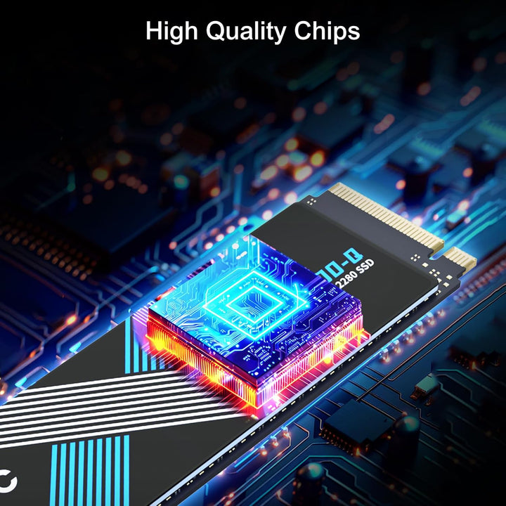 Netac NV7000-Q 2TB PCIe 4.0 Nvme SSD 2TB Bis zu 7100mB/s Internes Solid State Laufwerk für Computer