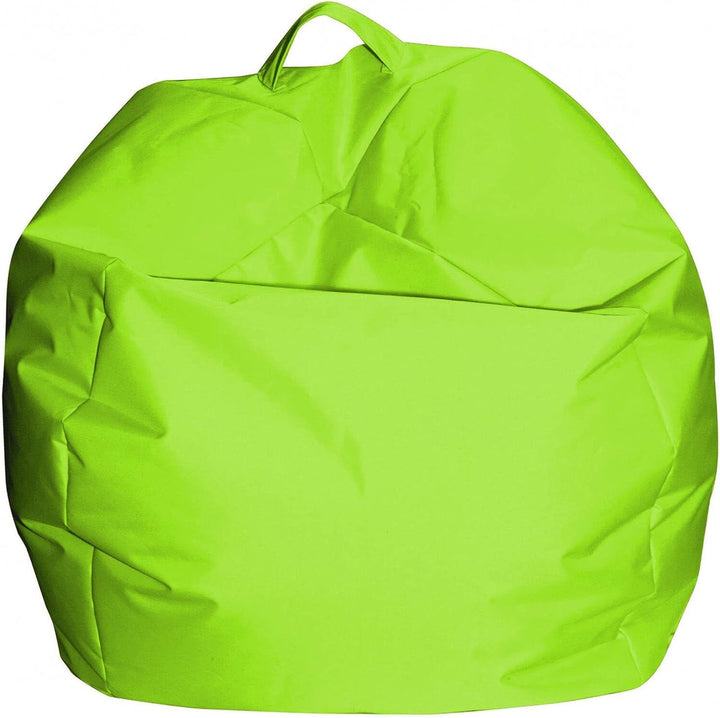 Dmora Eleganter Sitzsack, grüne Farbe, Masse 65 x 50 x 65 cm Verde, Verde