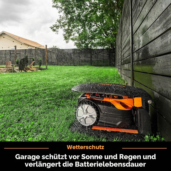 LawnMaster OcuMow Mähroboter Ladestation Garage Unterstand - 952642, Modern