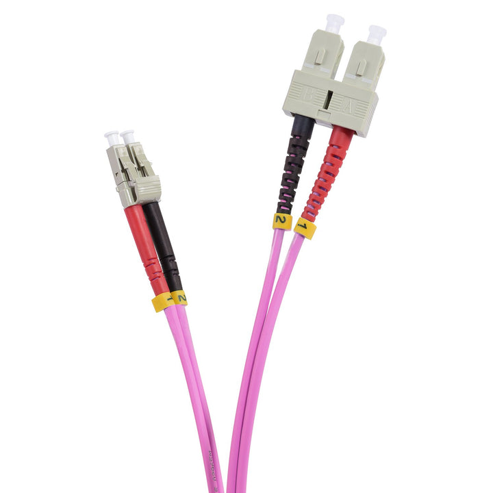 TPFNet 50m LWL Kabel SC/LC OM4 Duplex Multimode 50/125µm 10 Gigabit/s 50,00m SC Duplex St. an LC Dup
