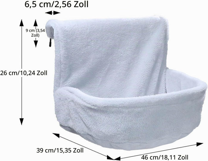 Katzen Kuschelsack für Heizkörper,Weich Plüschstoff Katzenhängematte,HäNgebett für Katze Heizung,Sta