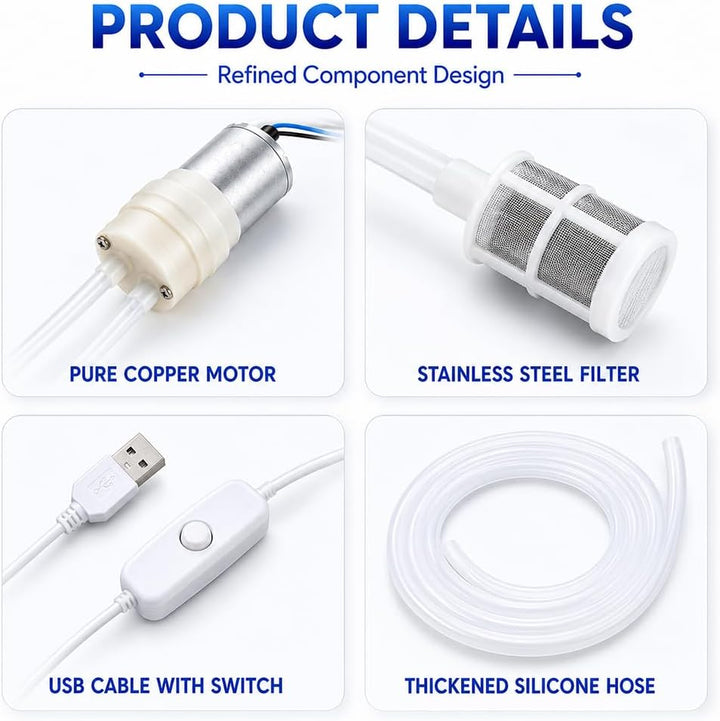 Elektrische Weinpumpe, Bier Siphon 1 Meter Set
