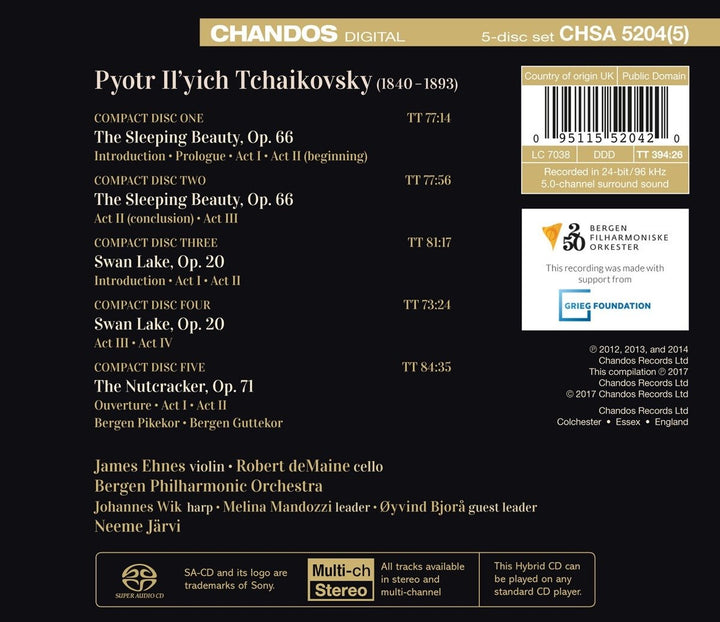Tschaikowsky: Die Ballette, Audio-CD