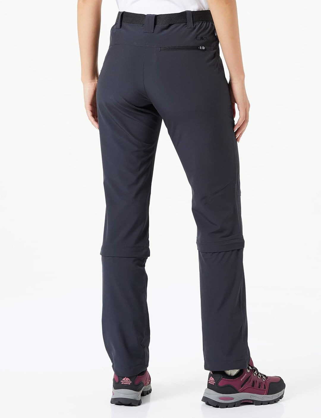 CMP Damen Cmp Damen Stretch Zip Off Trousers Hose Zipp Off Hose XL Anthrazit, XL Anthrazit