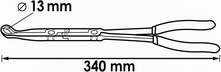 Vigor Zündkerzenzange (mit Doppelgelenk, 13 mm) V5494, 13