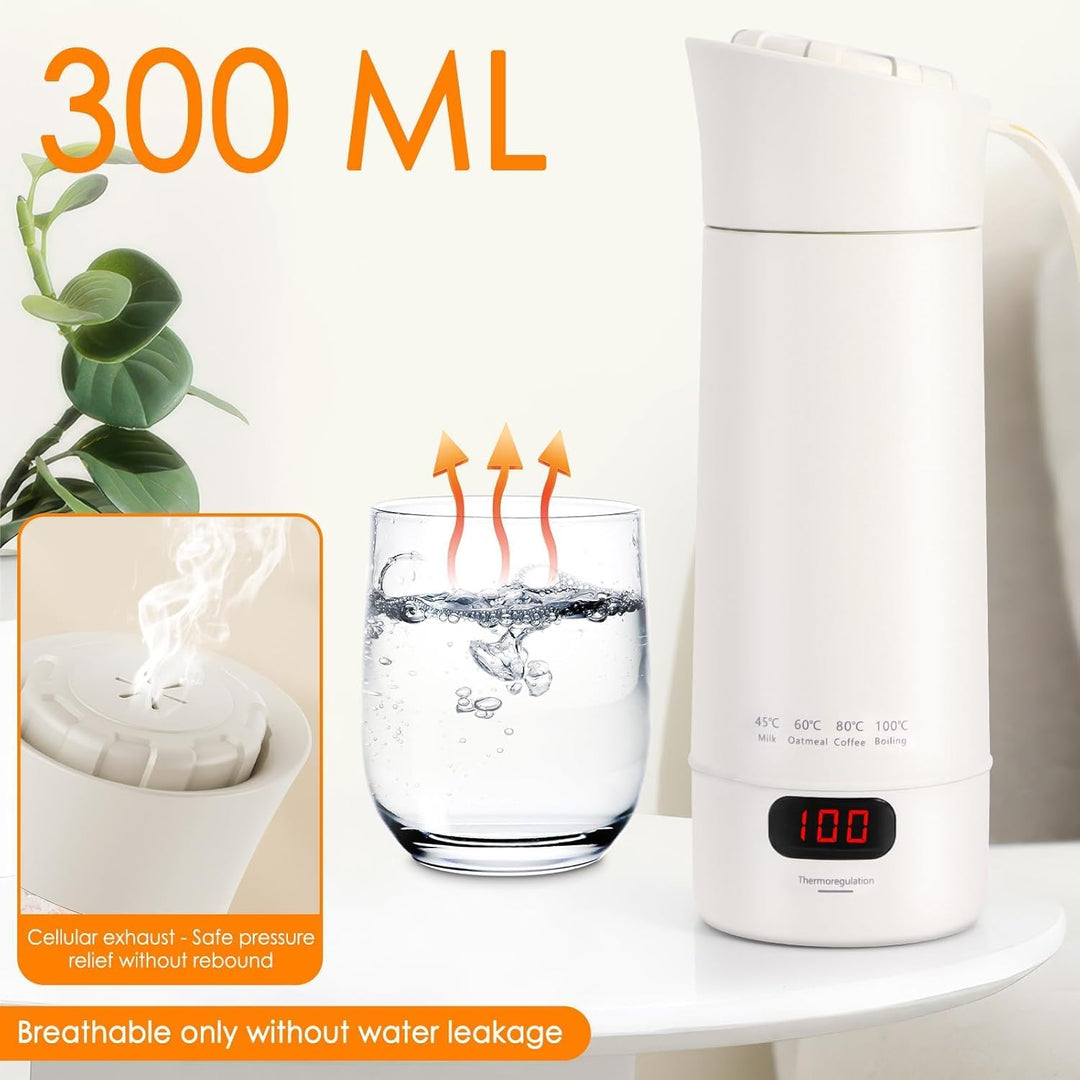 Reisewasserkocher, 300MLAwasserkocher Klein,300w Schnellkoch Mini Tragbarer Elektrische Wassertasse