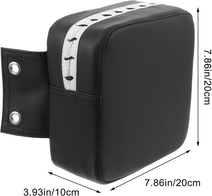Wandmontiertes Boxpolster aus Pu, Schwarz, für Kickboxen