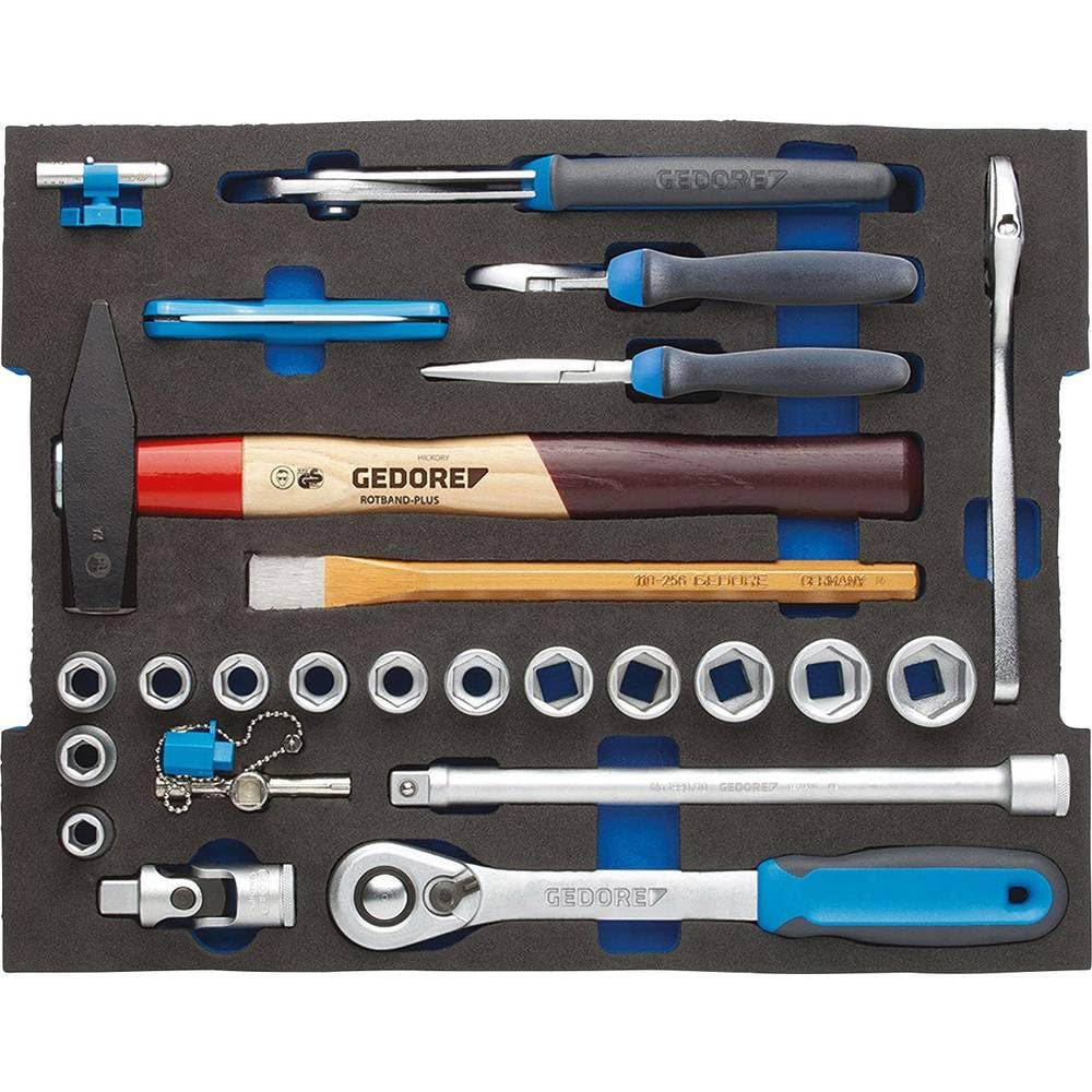 GEDORE 1100 CT2-01 Sortiment Handwerker in 2/2 L-BOXX 136 Modul, 26-TLG Vollmodul L-Boxx 136 Handwer