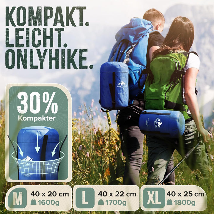 Schlafsack Outdoor I [300GSM] Warmer &amp; 1700g Leichter Schlafsack für Frühling, Herbst und Winter [-5