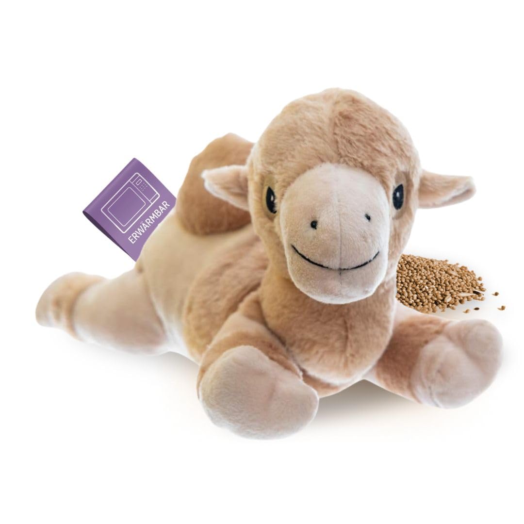 Habibi Plush Wärmekissen/Stofftier f. Kinder und Erwachsene (Kamel), Kamel