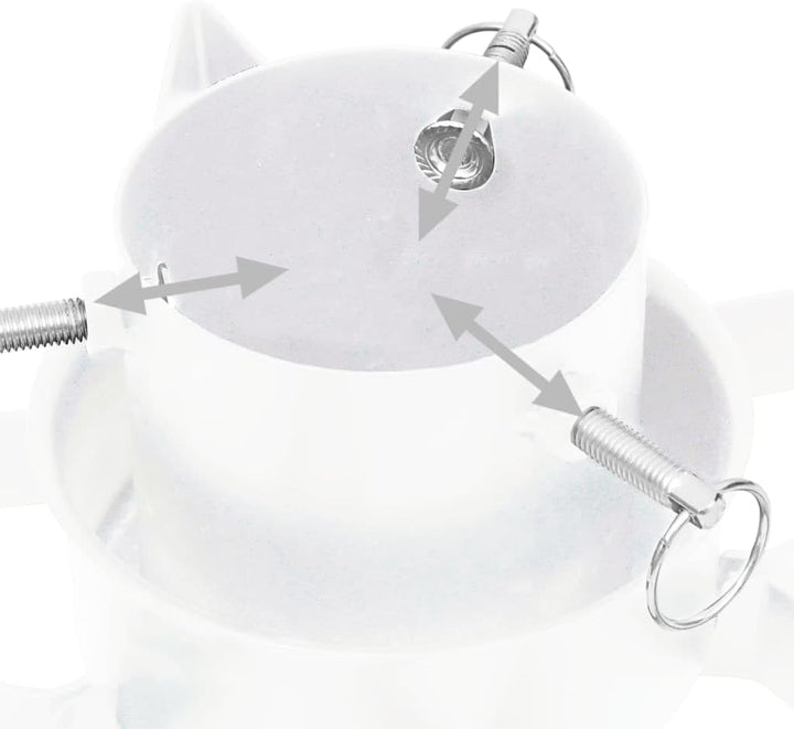 vidaXL Christbaumständer Weiss 47x47x13,5 cm