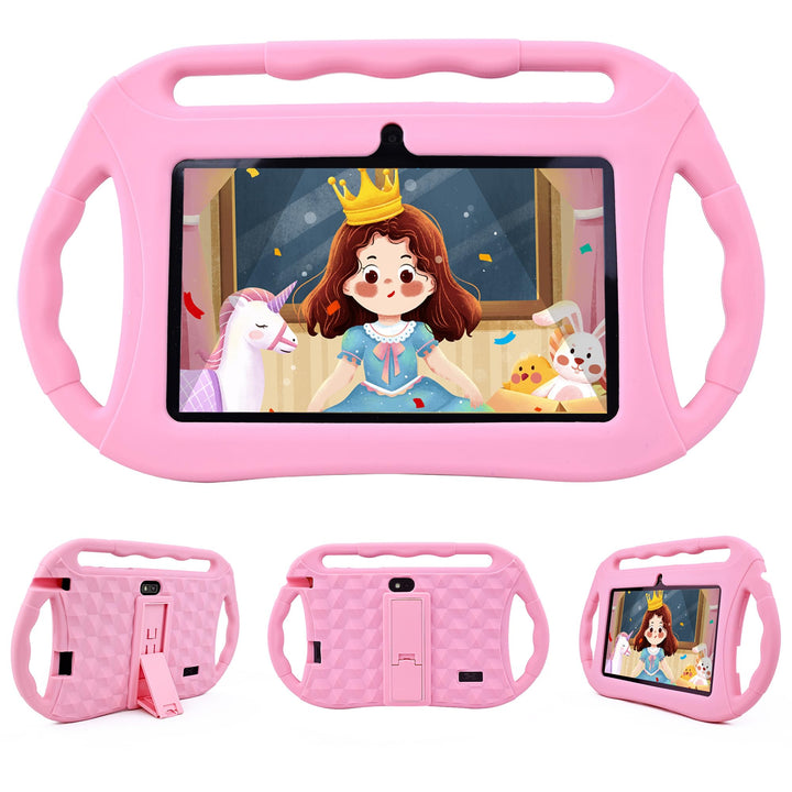 Veidoo Kinder-Tablet für Kleinkinder 7 Zoll Android Tablet für Kinder 32GB, WiFi, GMS, Google Plays,