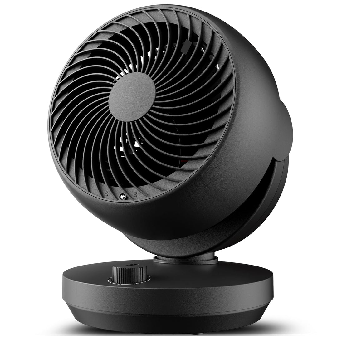Ventilator Leise, 22dB Tischventilator mit Luftzirkulation, 3D Turbo Air Circulator, 3 Stufen &amp; 100°