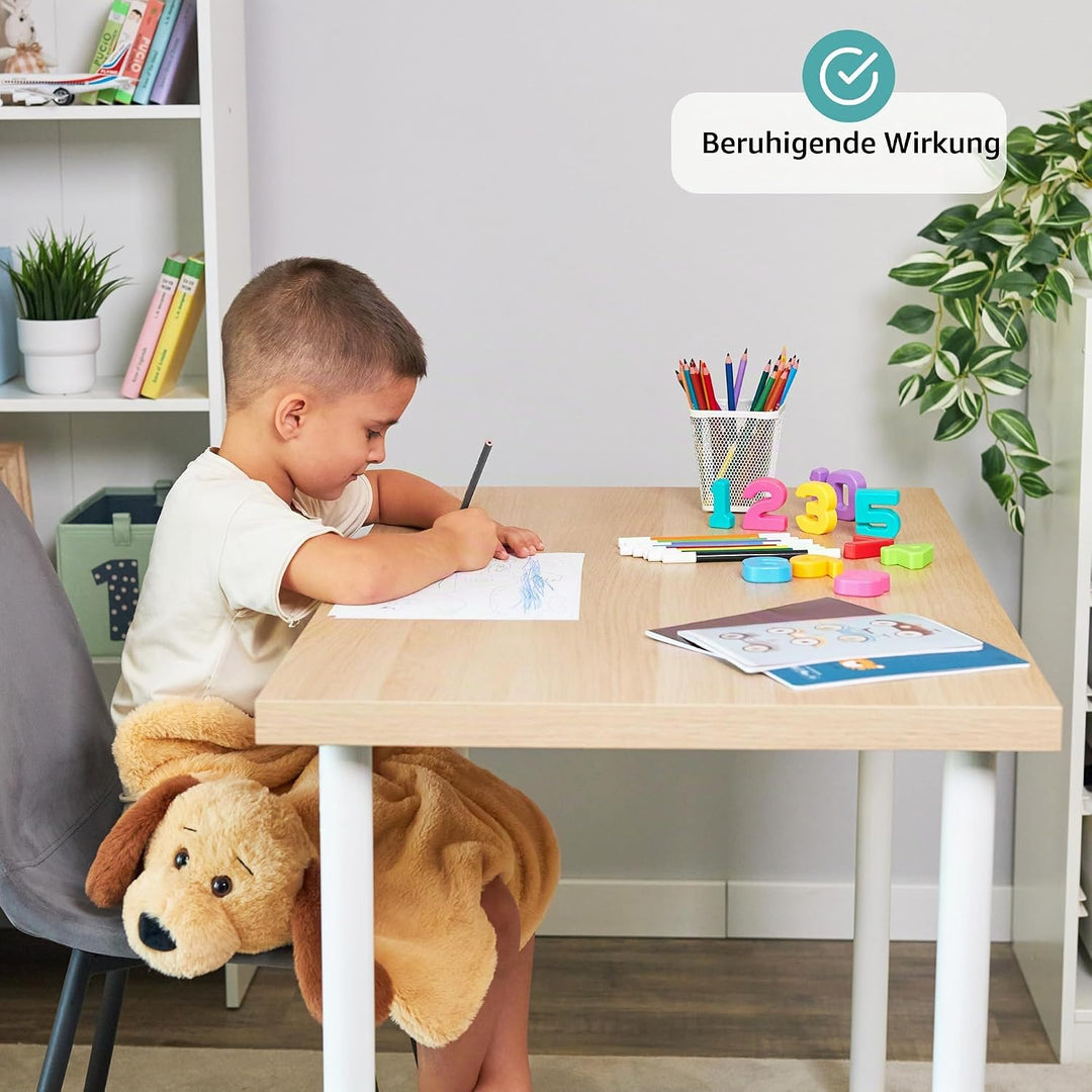 ODOXIA Sensorisches Kuscheltier für Kinder 2.3 KG | Plüsch Faultier für Entspannung &amp; Konzentration