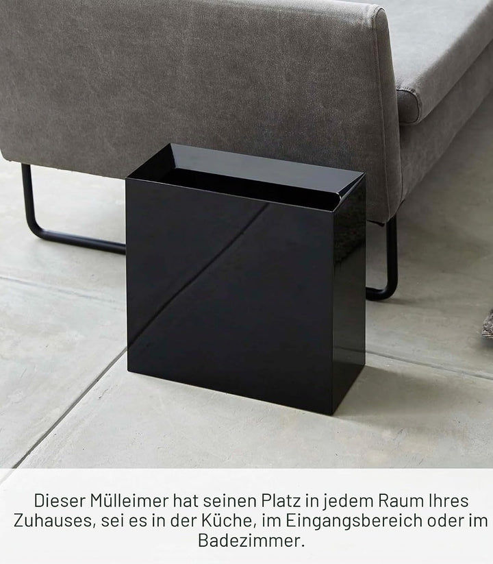 YAMAZAKI Home Mülleimer, moderner Mülleimer, mit Griff, für Küche, Schlafzimmer, Badezimmer, Büro, K