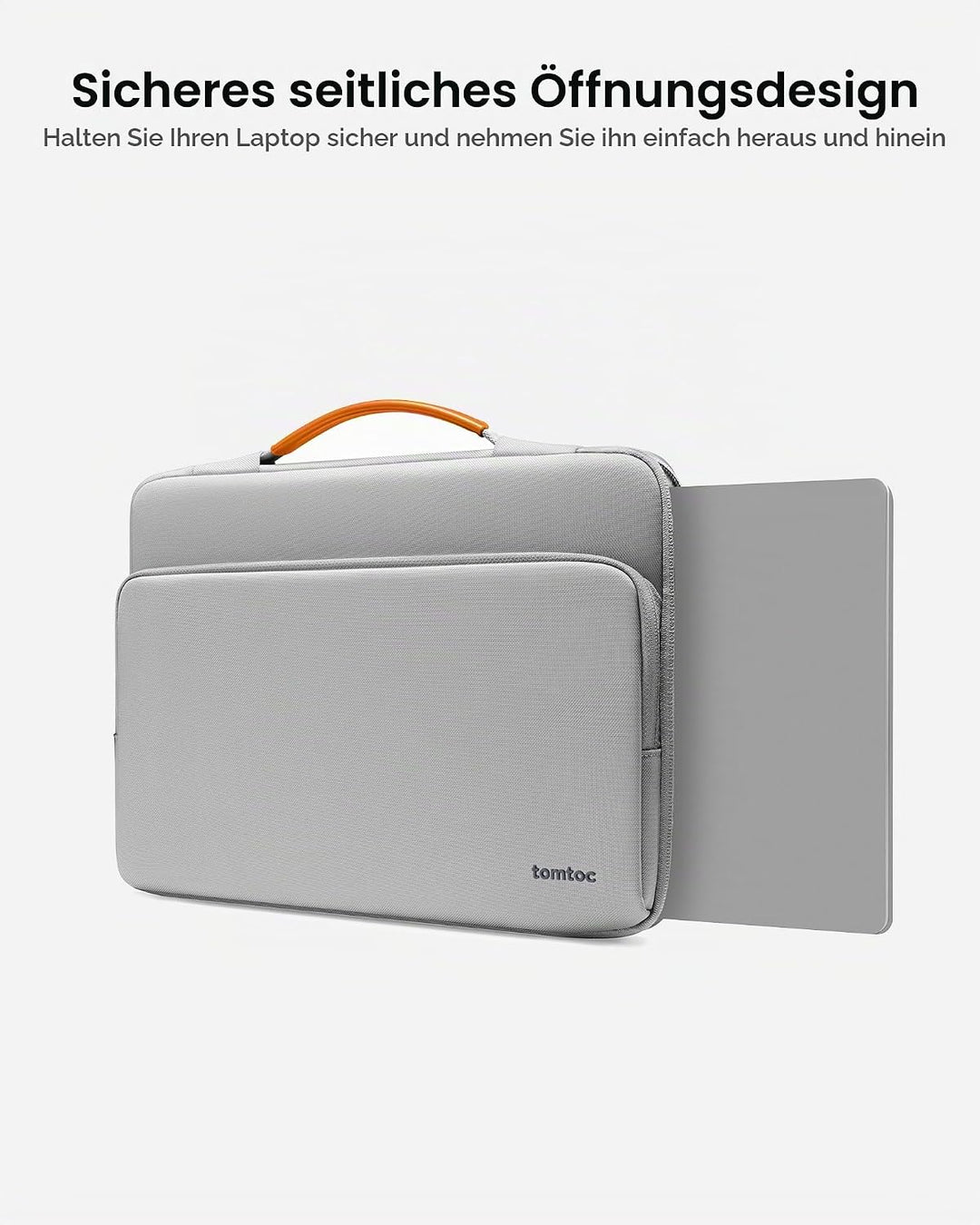 tomtoc 360° Tasche Hülle für 13,5 Zoll Microsoft Surface Laptop 5/4/3, 14-Zoll Acer Swift, Rundumsch