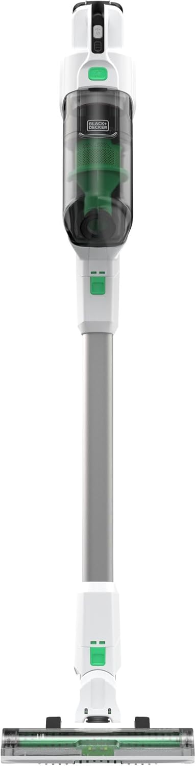 BLACK+DECKER 4in1 reviva Akku-Stielstaubsauger (18V, 2.0 Ah, nachhaltiges Gehäuse aus 50Prozent recy