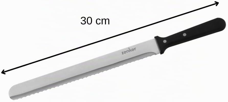 Zenker Konditor- und Glasurmesser 43 cm, Profi Küchenmesser aus rostfreiem Edelstahl zum Schneiden &amp;