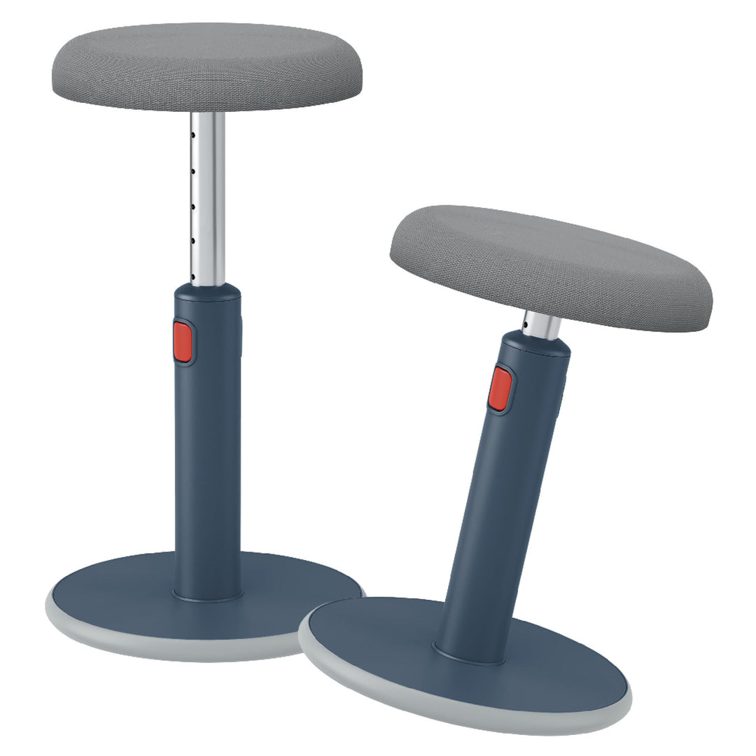 Leitz Active Sitz-Steh-Hocker, Ergonomischer höhenverstellbarer Wipphocker für 46 cm bis 79 cm Höhe,