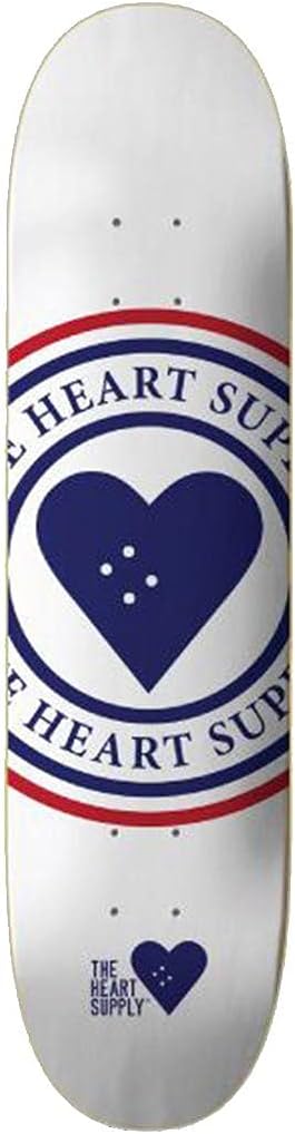 Centrano Unisex – Erwachsene Insignia Skateboard Deck 8.25" Weiss, 8.25" Weiss