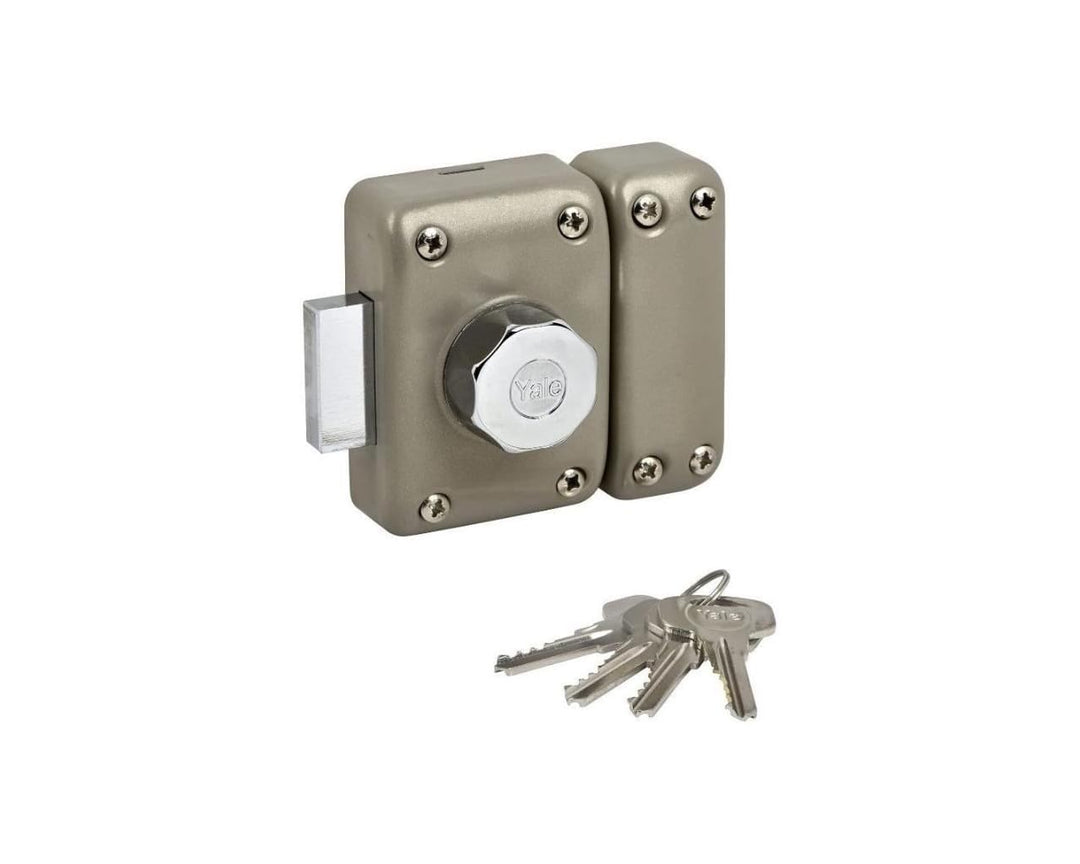 Yale YV25BT-45/SC Türschloss, Goldbraun, 45 mm Ø23 mm 1 Entriegelungsschloss 45mm Ø23mm, 1 Entriegel