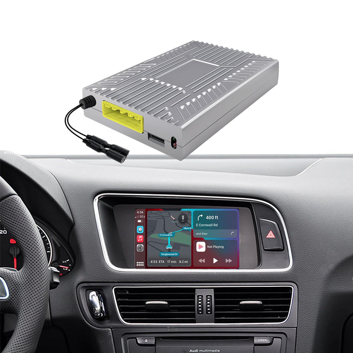 EZoneTronics Wireless CarPlay &amp; Android Auto Retrofit Kit Decoder Box für Audi A4/A5/Q5 2009-2017 mi