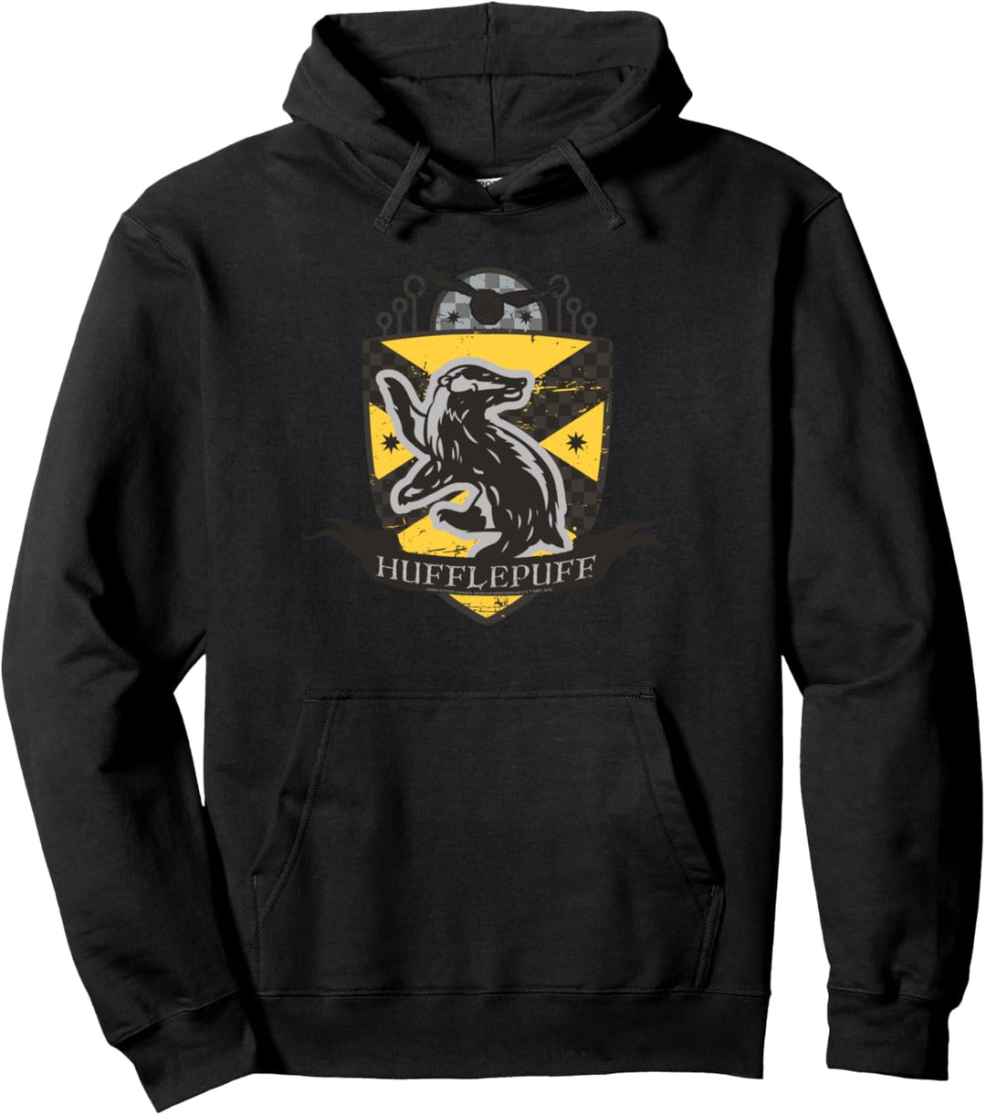 Harry Potter Hufflepuff Quidditch Crest Pullover Hoodie