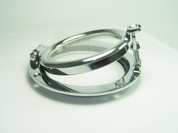 Bullauge Messing verchromt 100mm