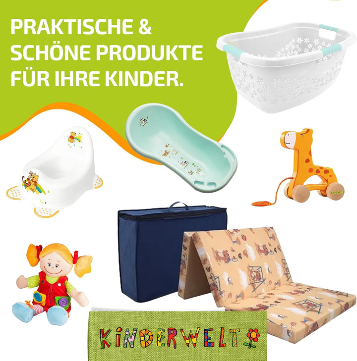 KiNDERWELT Premium Tritthocker für Kinder und Babys, Cars Design in Rot, Tritthocker Stufe für Klein
