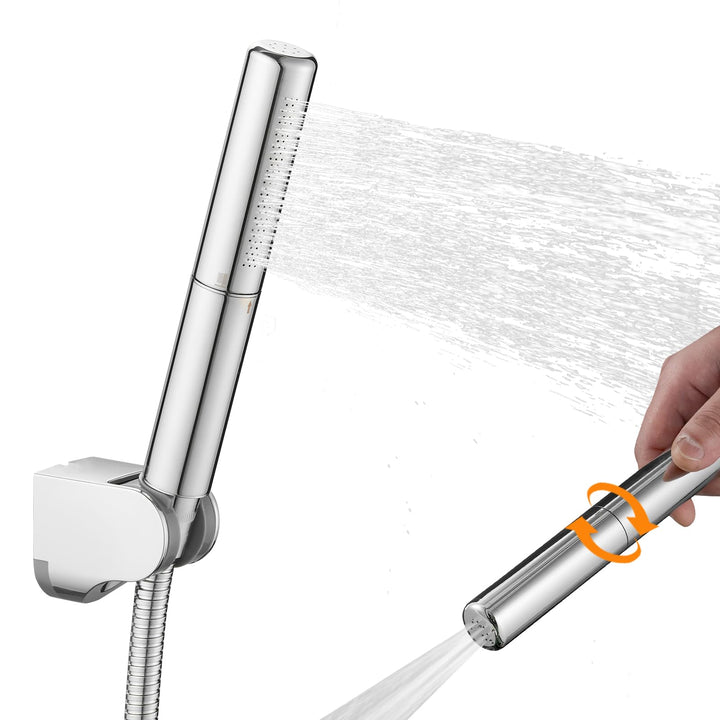 BESy Handbrause mit Schlauchhalterung, 2 Strahlarten Hochdruck Handbrause