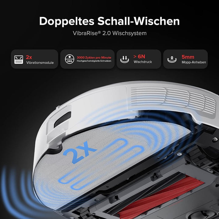 roborock S8 Pro Ultra Original Zubehör VibraRise 2.0 Wischtücher (2 Stück)